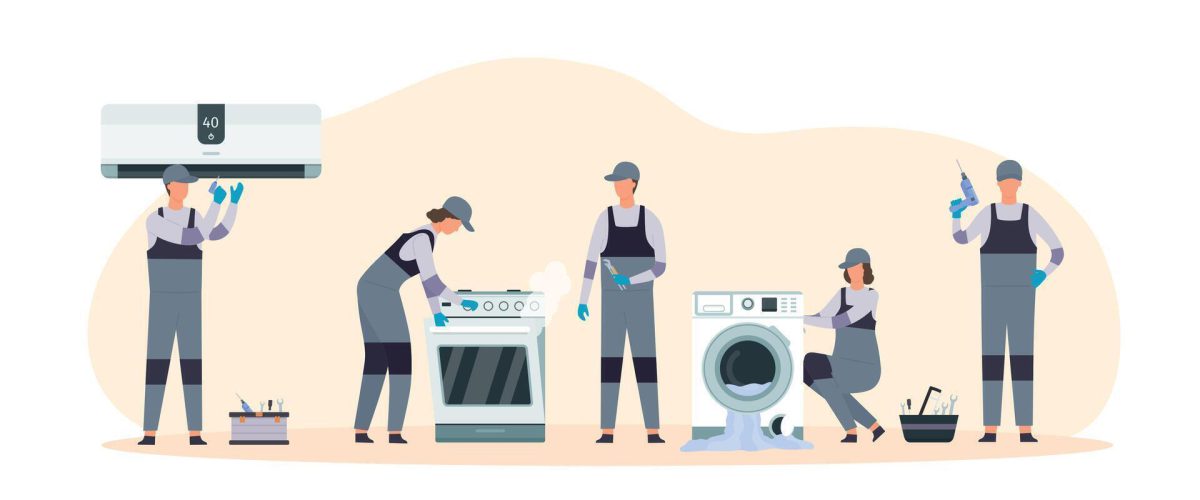 طراحی سایت تعمیرات لوازم خانگی